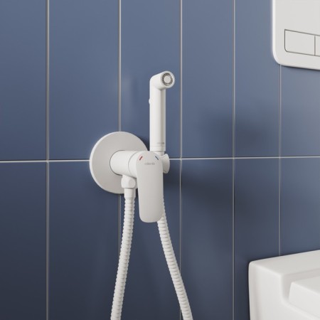 MILARDO RORA RORWTR08 bideter, with a hygienic shower, built -in, white-1