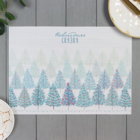 New Year's napkin on the table "New Year's fairy tale", 40x29cm