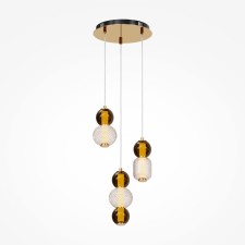 Suspension lamp Maytoni Mod273PL-L33G3K, LED, 33W, 38x38x335.4 cm, 4000lm, Color Gold