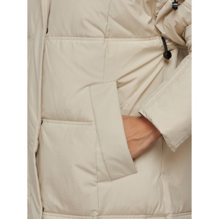 Coat insulated winter female, size 46, beige color-10