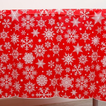 The tablecloth "Snowflakes", 137x274 cm.-4