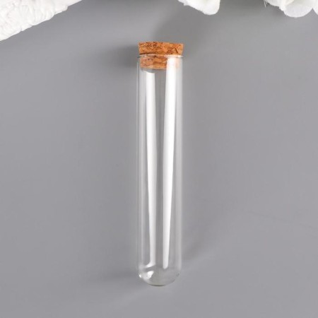 Decor for creativity Glass "A tube with a cork" 35 ml 12x2x2 cm