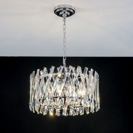 Suspended Citilux “Ingvar” CL334261, 47.5x47.5x110 cm, 6x60W, e14, gray color.-20
