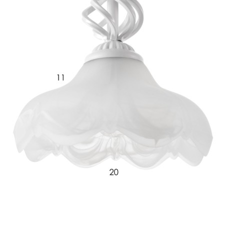 Lamp Bayerlux "Azalia" E27 60W white 30x30x28-58cm-6