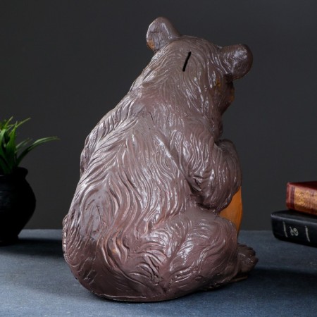 Piggy bank "Bear with a barrel" 27x24x28cm-5