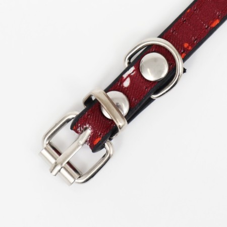 Collar with a scarf "Bright Life", 32 x 1 cm, burgundy-4