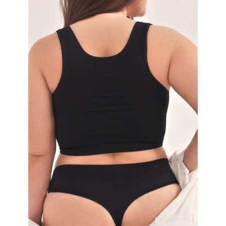 Panties Thong Women's String, size 52-54, black color