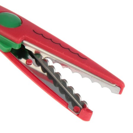 Scissors embossed colored handles, set 12 pcs mix-5