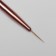Brush for building and design of nails, bilateral, petal/point, 18.2 cm, rainbow color