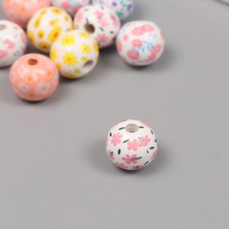 Beads for creativity "Assorted Flowerers" set 10 pcs 1.6x1.6x1.6 cm-1