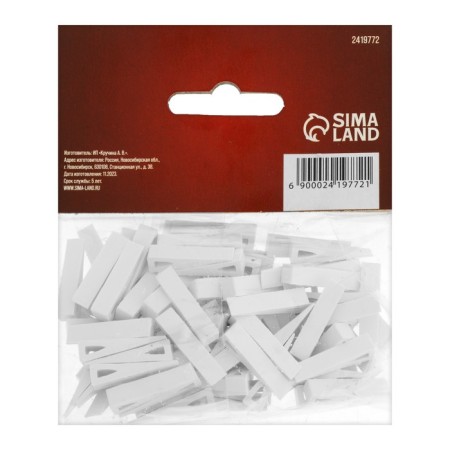 Clin for laying tiles scrap, 24 x 7 x 5 mm, in the package 100 pcs.-2
