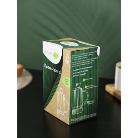 Know -hand teapot - Press Bellatenero "Eco Cork", 600 ml-6