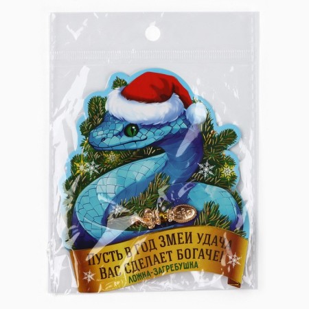 Spoon raking, wallet talisman New Year's “New Year: will make richer”, 7 x 7 cm-6