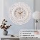 Watch wall interior "lace", silent, d-47 cm, white and gold, aa