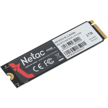 SSD NETAC PCIE 3.0 X4 1TB NT01NV3000-1T0-E4X NV3000 M.2 2280-2