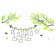 Interior stickers with photo frames "branches", decor on the wall, panel 115 x 200 cm, 186 email