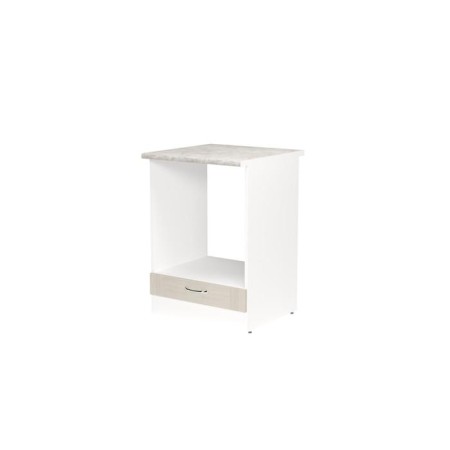 Cabinet floor lira 600x600x850 under the oven white/quado shimo light/Malaga