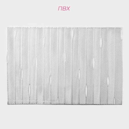Set of serving napkins on the table "Triumph", 45 × 30 cm, 4 pcs, silver color-1