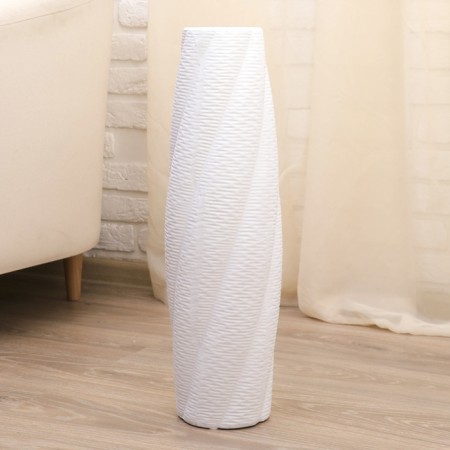 VAZA Ceramics Floor "Volume Strips" oval, 60 cm, mix-1