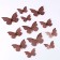 Set for decorating "butterflies" with patterns, set 12 pcs, color pink gold