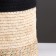 Storage basket "Peru", with handles, 29 x 29 x 25 cm, natural, black