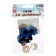 Eyes for dolls, screw with plugs, translucent, set 4 pcs, color blue, size 1 pc: 2 × 2 cm