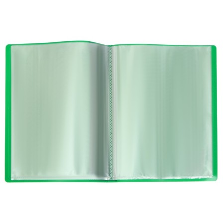 Folder with 20 A4 inserts, 600 μm, calligrata, 15 mm, green-1