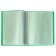 Folder with 20 A4 inserts, 600 μm, calligrata, 15 mm, green