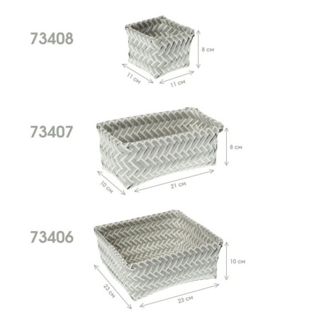 Woven basket for storage, 21x10x8 cm-5