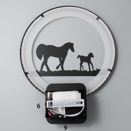 Sconces 2495/1 LED 15W 4000k black 24x24x30 cm-6