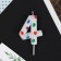Candle for the cake, number "4", with balls, 5.5 x 8 cm.