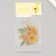 Plastic stickers "Summer flowers. Yellow" set 40 pcs 15x8 cm