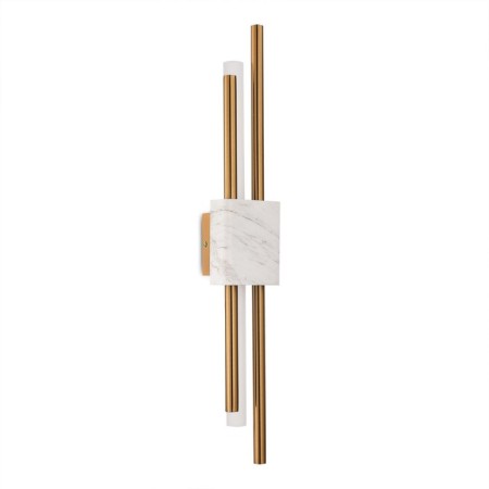 Sconces st. SL6116.351.02. Brighton. 2x3 watts, LED, 3000K, 480 LM, 10x61 cm, brass color-1