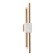 Sconces st. SL6116.351.02. Brighton. 2x3 watts, LED, 3000K, 480 LM, 10x61 cm, brass color