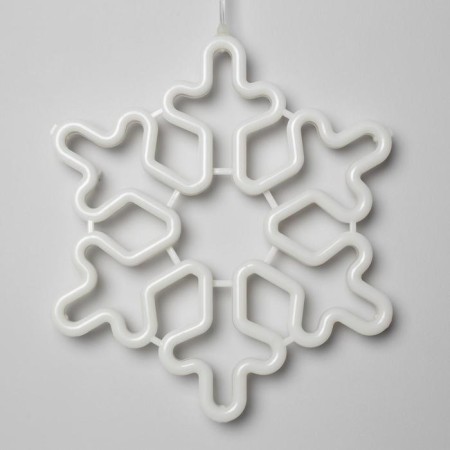 LED figure "Snowflake" 30 cm, plastic, 220 V, glow warm white-1