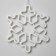 LED figure "Snowflake" 30 cm, plastic, 220 V, glow warm white