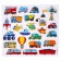 Set of magnets for games and training "Transport"