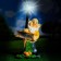 Garden Light "Dwarf with a lantern and a" hello "sign" 30x27x44cm
