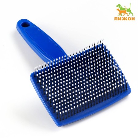 Pucoproding Plastic soft with rounded teeth, medium, 9 x 15.5 cm, blue
