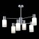Ceiling EVOLUCE lamp. Sle1139-102-06. Gessi. 6x60 watts, E14, 68x68x48 cm, chromium color