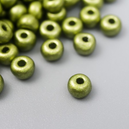 Glass beads 6/0 "metallic. Apple" 10 g