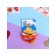 Hair gum "Summer mood", set 2 pcs., Strawberry, 3.5 cm, orange