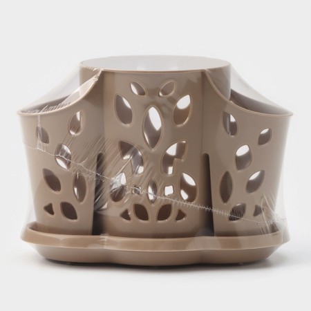Camelia cutlery stand, 3 departments, color mix-8