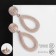 Earrings Metal "Barbados" drops, color pink gold