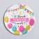 Disposable dishes: paper plate "Happy Birthday", garland with balls, 23 cm
