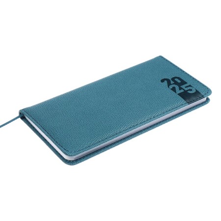 The weekly dated 2025, Escalada, 170 x 88mm, a solid cover with foam rubber, artificial leather, 64 sheets, pancake embossing, block 70, blue-2