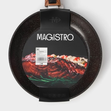 Forged pan Magistro Granit, D = 24 cm, removable Soft-Touch pen, anti-stick coating, induction-10