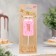 Candle for the cake "ice", the number "0, light pink