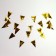 Garland "flags", 20 flags, 10 meters, gold color