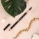 Eyebrow pencil Kiki, with a brush, tone 04 (dark brown)